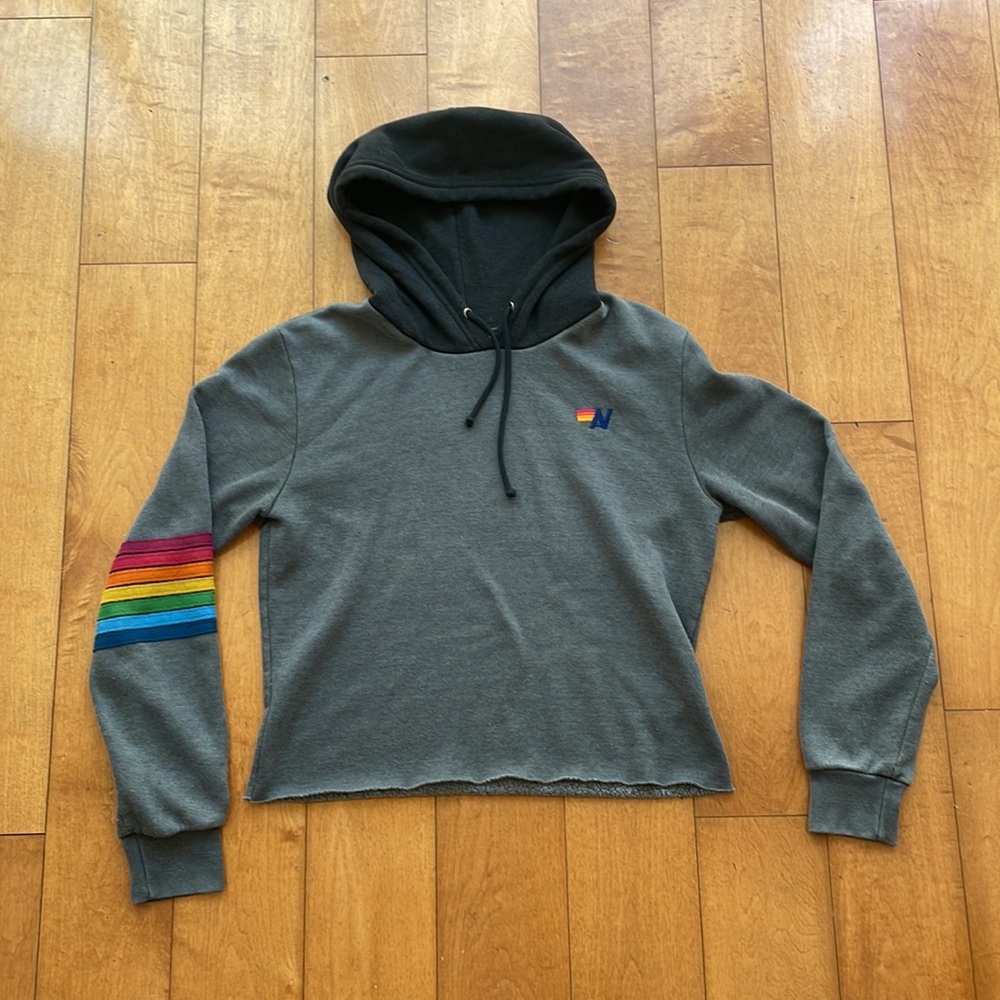 Aviator Nation Cropped Hoodie - Medium Free Shipping